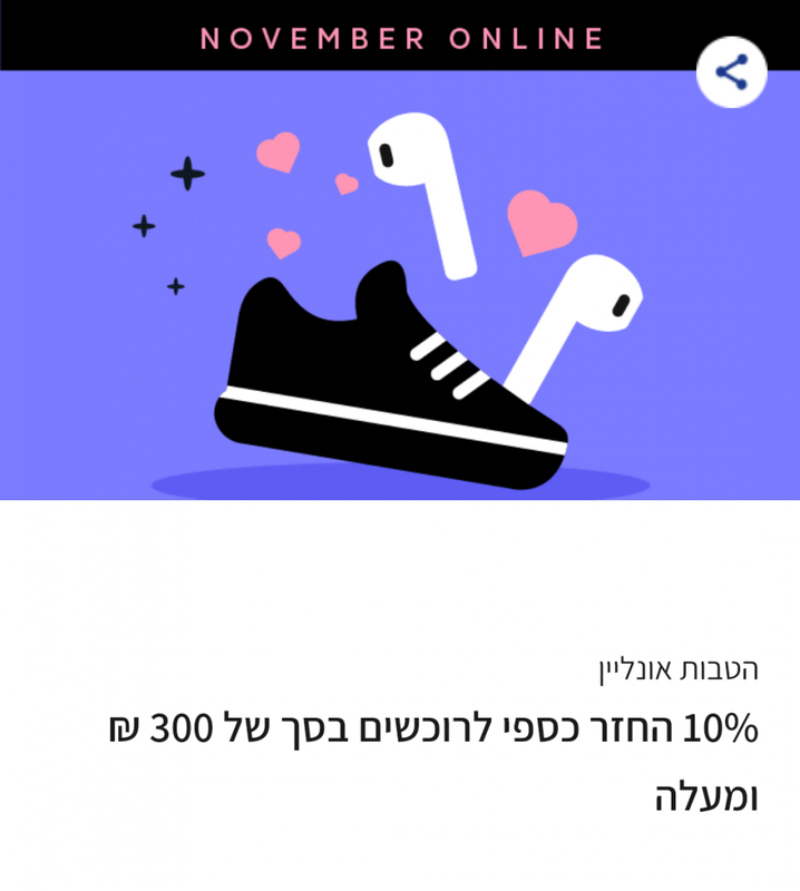 10% החזר כספי-ישראכרט