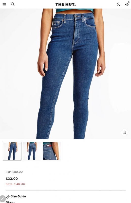Tommy Jeans Women's Sylvia Skinny Jeans - Denim Medium | TheHut.com