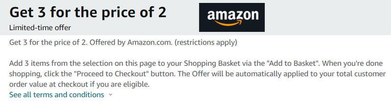Get 3 for the price of 2.