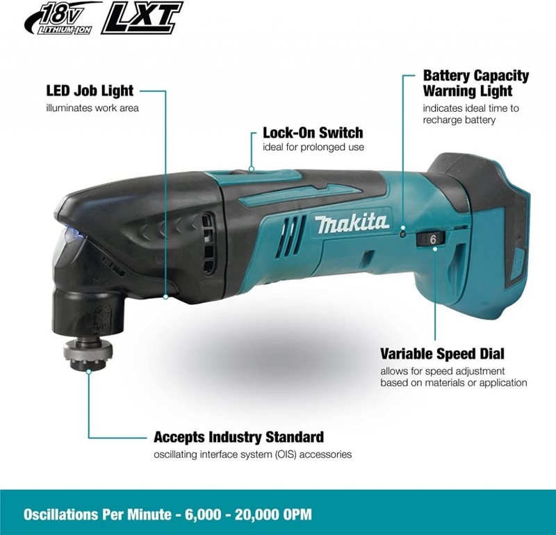 Makita DTM50Z 18V Li-Ion LXT Multi-Tool - Batteries and Charger Not Included : Amazon.co.uk: DIY & Tools