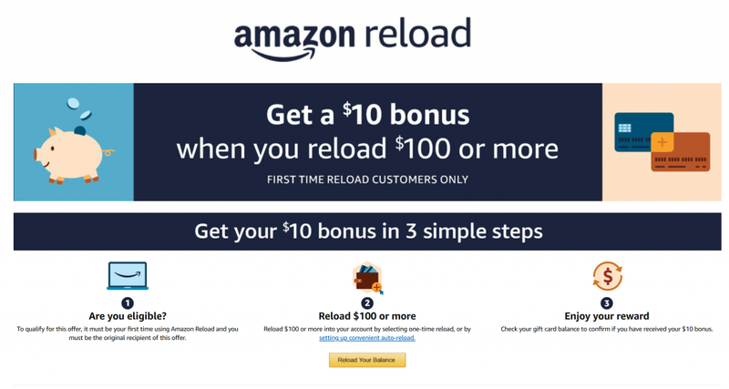 Amazon Reload Promotional Offer
