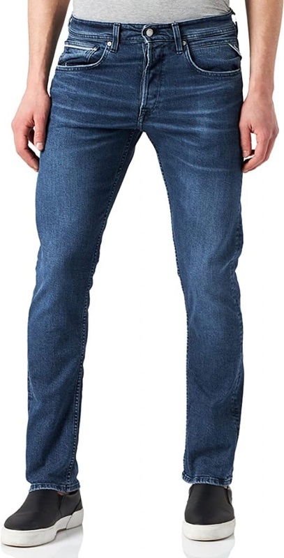 Replay Men's Grover Bio Cotton Clouds Jeans, 7 Dark Blue, 32W / 34L : Amazon.co.uk: Clothing