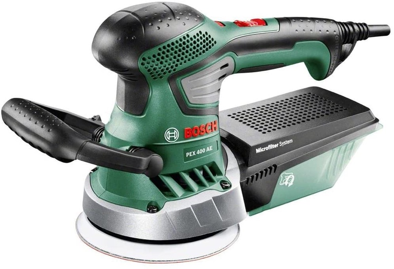 Ponceuse excentrique filaire Bosch - PEX 400 AE (350W, livrée avec coffret de rangement, 1 paper assistant, 1 papier abrasif G 80): Amazon.fr: Bricolage