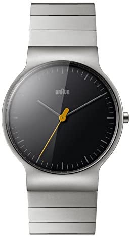 Braun Mens Analogue Classic Quartz Watch with Stainless Steel Strap BN0211BKSLBTG: Amazon.co.uk: Watches