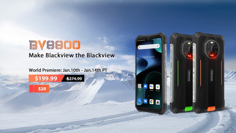 [World Premiere] BLACKVIEW BV8800 Rugged Smartphone 90Hz Display 8GB+128GB Helio G96 Android 11 8380mAh Mobile Phone 50MP Camera|Cellphones| - AliExpress