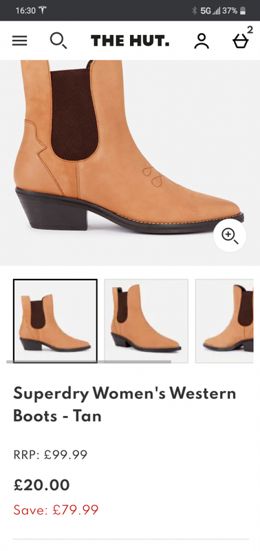 Superdry Women's Western Boots - Tan | TheHut.com