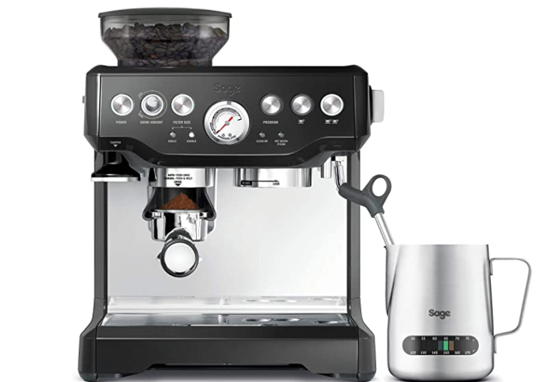 Amazon.de: Sage Appliances SES875 the Barista Express, Siebträgermaschine, Glänzend Schwarz