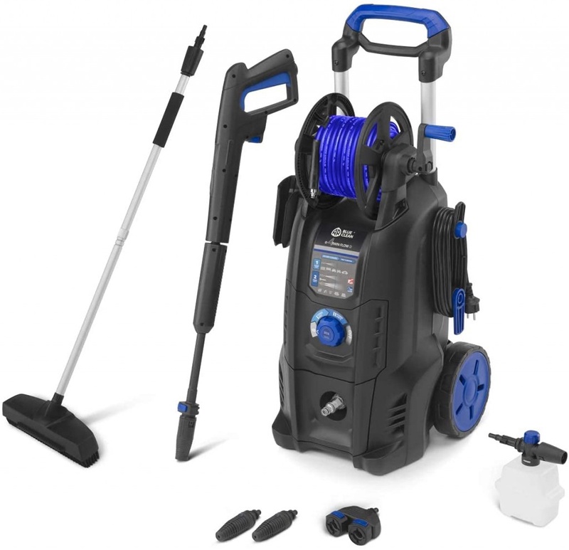 AR Blue Clean e-4 TWINFLOW D Nettoyeur Haute Pression avec Dualtech System et Power Brush (2500 W, 150 bar, 810 l/h) : Amazon.fr: Bricolage