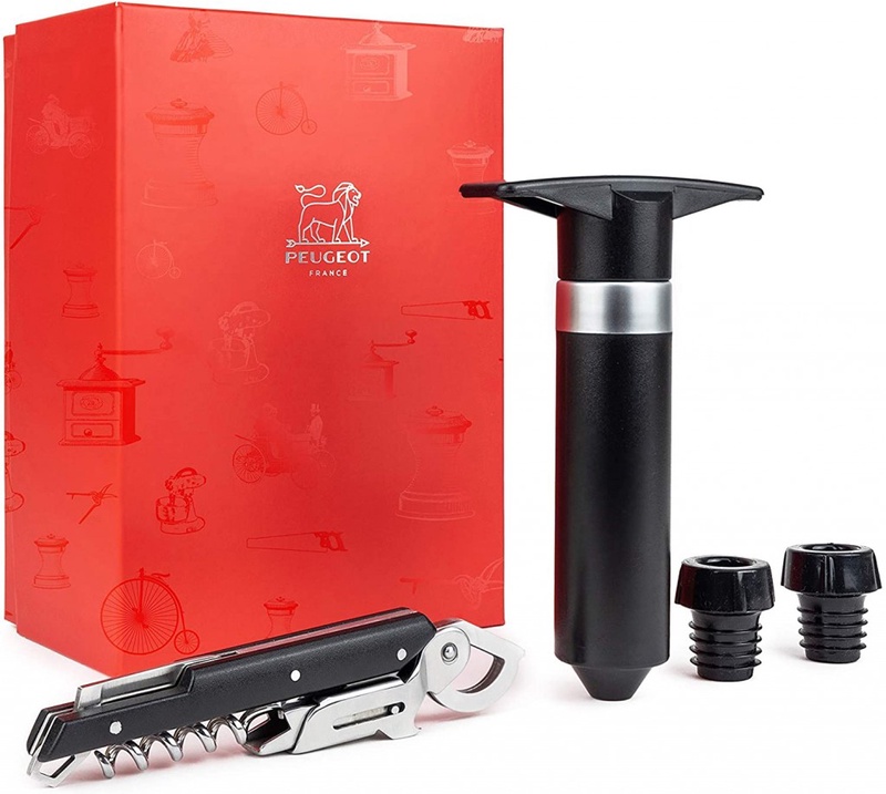 Peugeot Les Instruments du Sommelier Coffret Tire-Bouchon clavelin + Pompe à Vide Epivac, Noir (200718): Amazon.fr: Cuisine & Maison