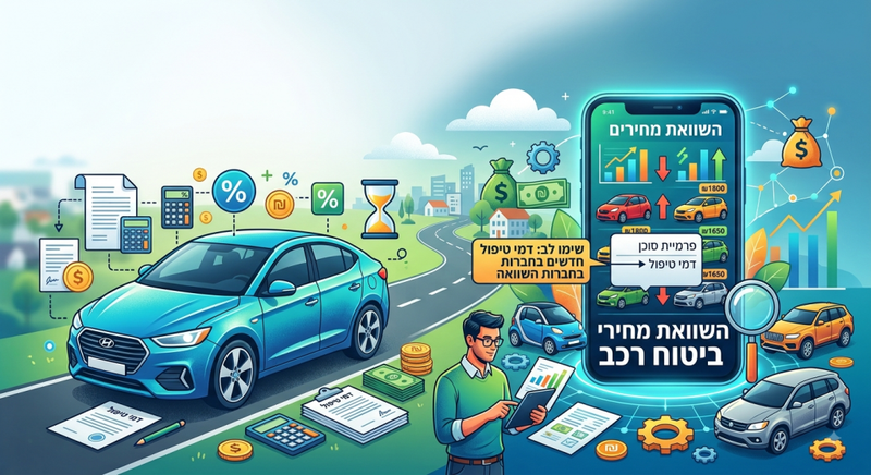 ביטוח רכב - תוך 2 דקות תשוו בין 11 חברות ביטוח ותחסכו זמן וכסף