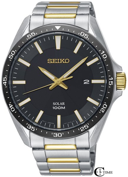 Seiko Solar Herren-Uhr Edelstahl mit Metallband SNE485P1: Amazon.de: Uhren