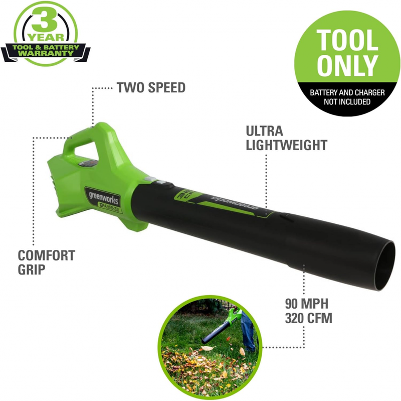 Amazon.com: Greenworks 24V Sweeper, 2.0Ah Battery and Charger Included : Everything Else