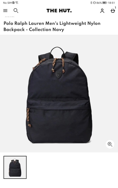 Polo Ralph Lauren Men's Lightweight Nylon Backpack - Collection Navy | TheHut.com