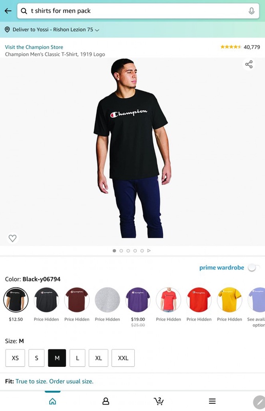 Champion Men's Classic Graphic TEE, black, Medium at Amazon Men’s Clothing store