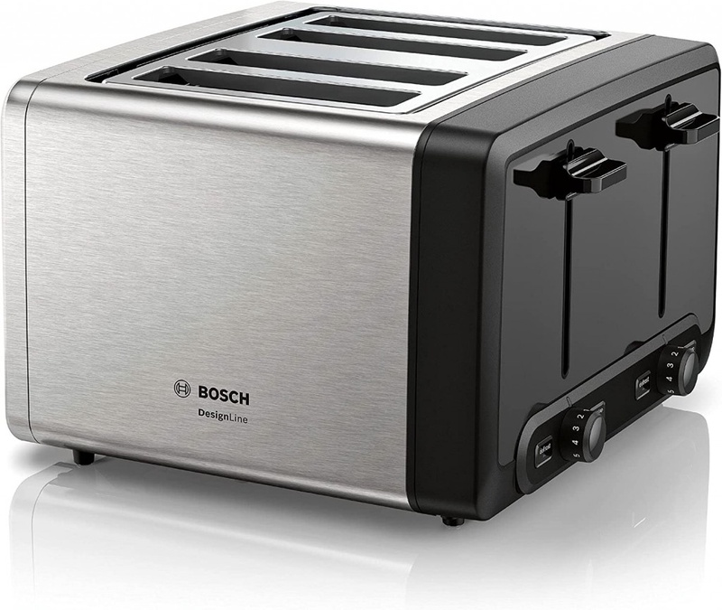 Bosch DesignLine Plus TAT4P440GB 4 Slot Stainless Steel Toaster with variable controls - Stainless Steel : Amazon.co.uk: Home & Kitchen