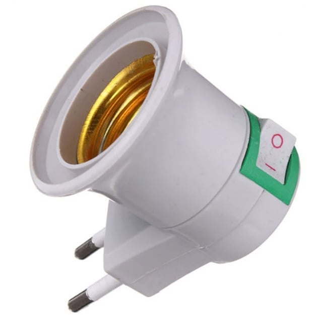 High Quality E27 Lamp Base EU Plug Lamp Holder Converter Screw Mouth Type Light Holder Mobile Round Foot Lamp Bases - AliExpress Lights & Lighting