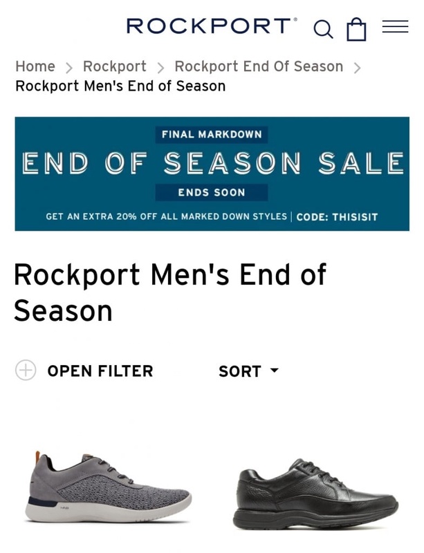Rockport End of Season Styles | Rockport