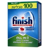 4 חבילות FINISH ALL IN 1 פיניש טבליות למדיח 400 יח4 חבילות FINISH ALL IN 1 פיניש טבליות למדיח 400 יח דגם: פיניש ALL IN 1 323065- P1000