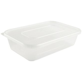 x50 Plastic 500 ml Microwave Takeaway Container FREE Delivery