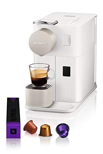 Nespresso Lattissima One Pod Coffee Machine by De'Longhi EN500W - Silky White