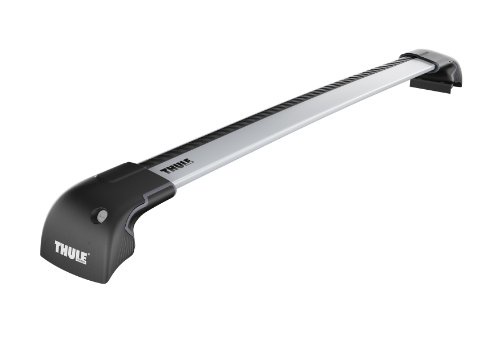 Thule 959500 WingBar Edge Dachträger, für Fahrzeuge, mit Fixpunkten und integrierter Dachreling, Silber, M/L