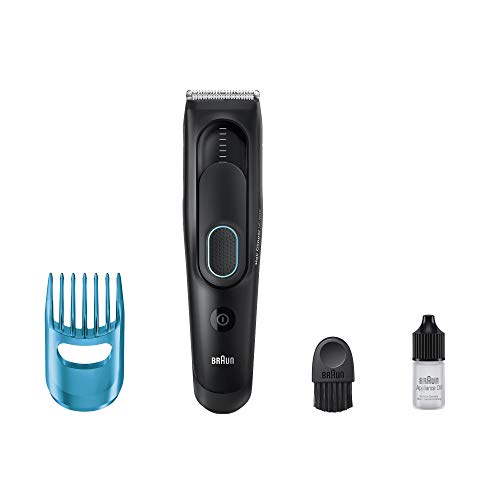 Tondeuse à cheveux HC5010 de Braun - L’Expérience Ultime de Coupe de Cheveux par Braun, avec 9 Longueurs de Coupe
