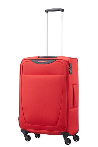 Samsonite Base Hits Spinner 66/24 Expandable Suitcase, 66 cm, 69 L, Poppy Red