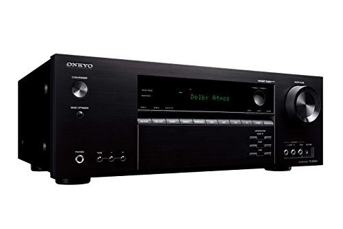 Onkyo TX-SR444 (B) 7.1-Kanal Heimkinoreceiver (Dolby Atmos, DTS-HD, 4K, Ultra HD, HDCP 2.2, Bluetooth, 100 Watt, Raumeinmessung) schwarz