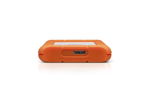 LaCie LAC301558 externe tragbare Festplatte, Rugged Mini 1 TB, orange