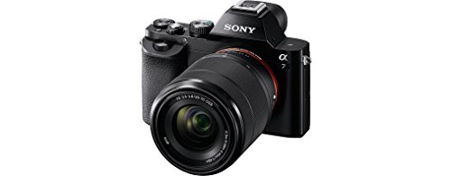Sony ILCE7KB.CE Full Frame Compact System Camera with 28-70 mm Zoom Lens 24.3 MP, 117 Points Hybrid Autofocus, 3 Inch Tiltable LCD, 5 FPS, XGA OLED Tru-Finder, - Black