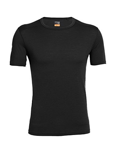 Icebreaker Men's Oasis Short Sleeve Crewe Merino T-Shirt - Black, Medium