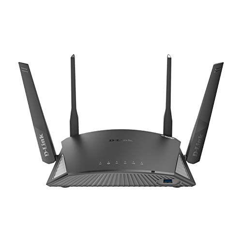 D-Link DIR‑2660, EXO AC2600 Smart Mesh Wi‑Fi Router, Dual Band, 802.11 ac Wave 2 with MU-MIMo, Alexa Compatible, Built-In McAfee Protection