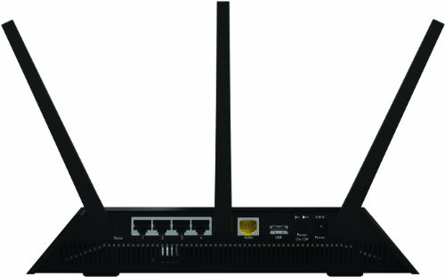 Netgear Nighthawk R7000-100PES AC1900 Wireless 802.11ac Dual-Band Gigabit Router (funktioniert mit Alexa, 1 x USB 2.0, 1 x USB 3.0, Beamforming, QoS, 1900Mbit/s) schwarz