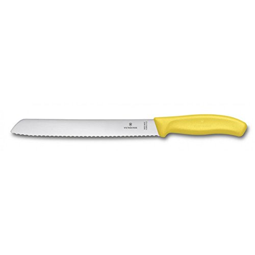 Victorinox SwissClassic Coltello Pane, Acciaio Inossidabile, 21 cm, Giallo