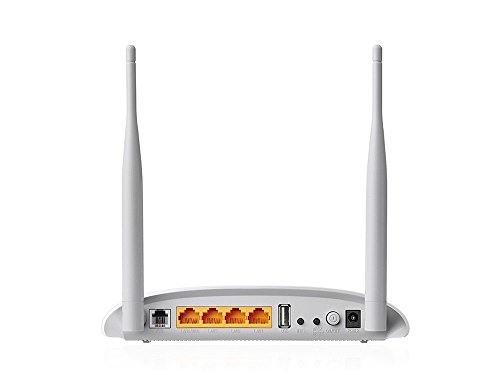 TP-Link 300 Mbps Wireless N VDSL/ADSL Modem Router, Support Modem Only Mode, 1 USB, 2.0 Port, UK Plug (TD-W9970)