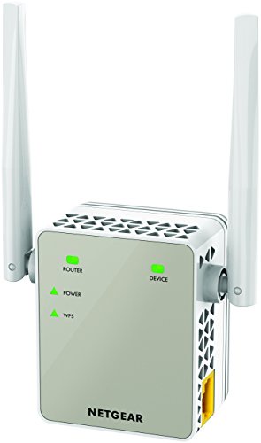 NETGEAR 11AC 1200 Mbps (300 Mbps + 900 Mbps) Dual Band Wi-Fi Range Extender with External Antennas (Wi-Fi Booster) (EX6120-100UKS)
