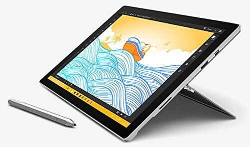 Microsoft Surface Pro 4 12.3 inch Tablet with Pen (Intel Core i5-6300U 2.2 GHz, 4 GB RAM, 128 GB SSD, Integrated Graphics, Windows 10 Pro) - Silver