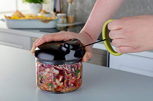 Tefal Hachoir Manuel 5 Secondes 900 ML, Vert, Noir et Transparent