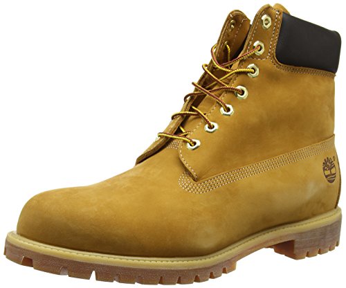 Timberland 6-Inch Premium - Stivaletti Uomo, Giallo (Wheat Nubuck), 45 EU