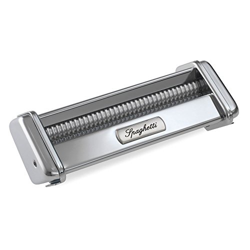 Marcato gs-pastaset Manual Pasta Machine with included Accessories for Ravioli and Spaghetti, Chrome Steel, Silver