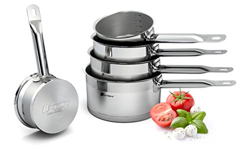 Battrinox 511199 Gamme Pro Set /lot/ Batterie de 5 Casseroles  12/14/16/18/20 cm Inox Induction