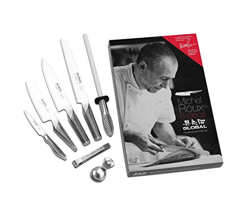 Global Knives by Michel Roux Jr 7 Piece Knife Block Set, Red
