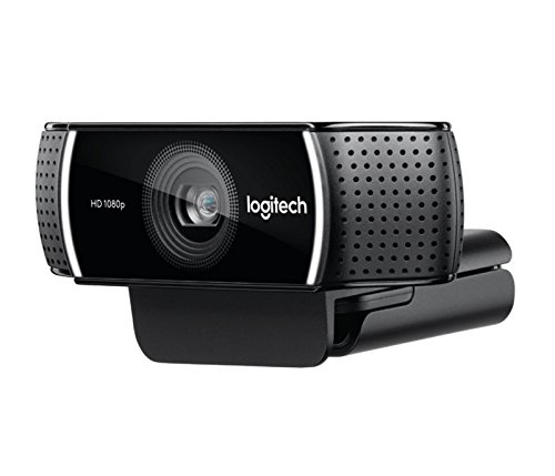 Logitech C922 Pro Stream Webcam (1080p/30FPS oder 720p/60FPS, mit Mikrofon und Stativ) schwarz