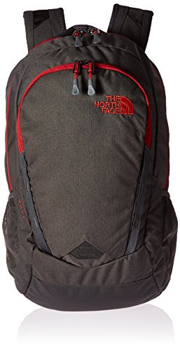 The North Face Vault Backpack, Asphalt Grey Heather/Cardinal Red, One Size