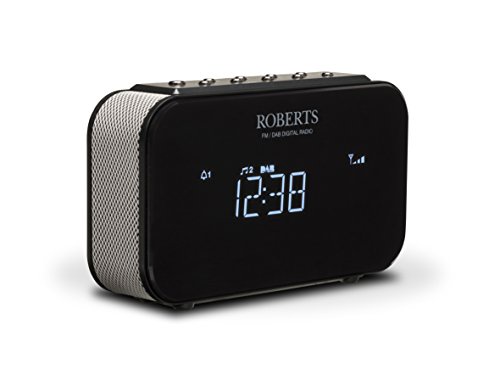 Roberts Radio ORTUS1BK DAB/DAB+/FM Alarm Clock Radio with Anytime Snooze - Black