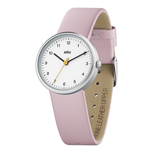 Braun BN0231WHPKLAL - Orologio da Polso Analogico, cinturino in pelle, Rosa