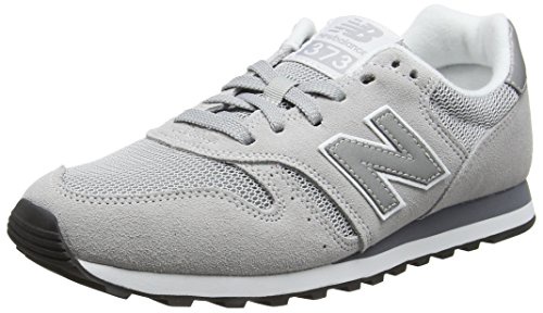 New Balance 373, Men Low-Top Sneakers Trainers, Grey (Grey/Silver Gr), 9.5 UK (44 EU)
