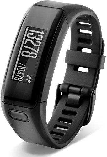 Garmin vívosmart HR Fitness-Tracker - integrierte Herzfrequenzmessung am Handgelenk, Smart Notifications, Schwarz, Gr.Regular