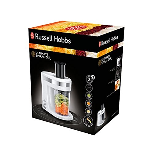 Russell Hobbs 23810-56 Affettaverdure Ultimate Spiralizer 3 Lame Acciaio Inox, 300 W