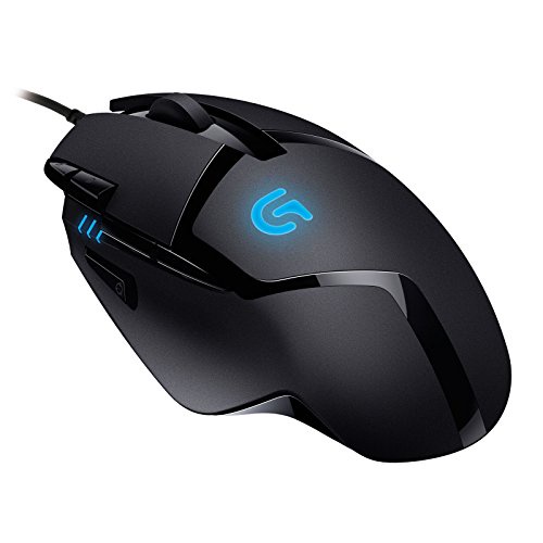 Logitech G402 Hyperion Fury Wired Gaming Mouse, 4,000 DPI, Lightweight, 8 Programmable Buttons, Compatible with PC / Mac - Black